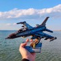 3Д конструктор истребитель F-16, масштаб 1:48, цветной