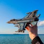 3Д конструктор истребитель F-16, масштаб 1:48, цветной