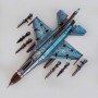 3Д конструктор истребитель F-16, масштаб 1:48, цветной