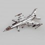 3Д конструктор винищувач F-16, масштаб 1:48, білий