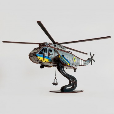 3Д конструктор вертолет Sea King, масштаб 1:48, военный