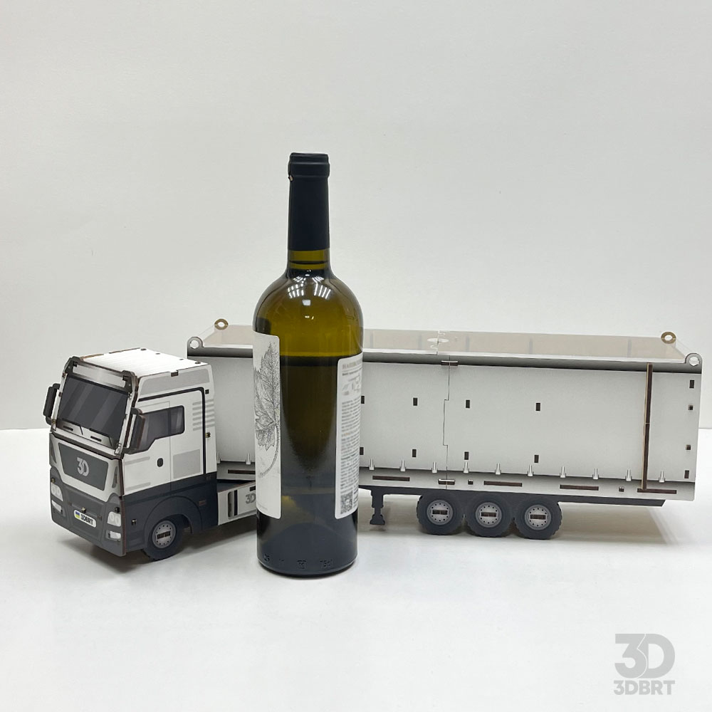 3Д конструктор грузовик-бар под бутылку 3Д конструктор грузовик-бар под бутылку