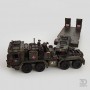 3Д конструктор танковый тягач с тралом, цветной