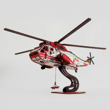 3Д конструктор вертоліт Sea King, масштаб 1:48, рятувальний